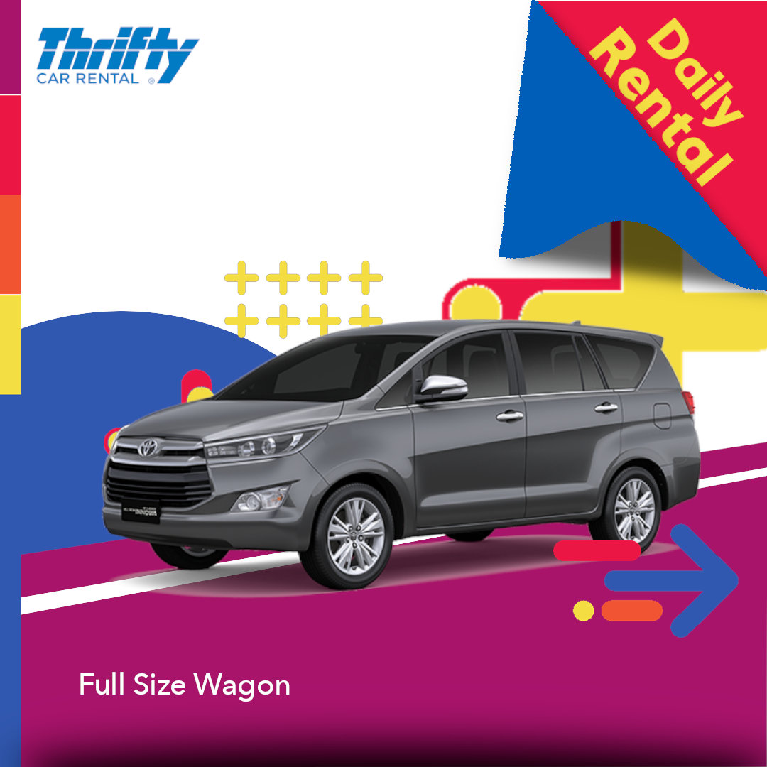 Thrifty Fullsize Wagon 1day Car Rental Toyota Innova Sanitized Car