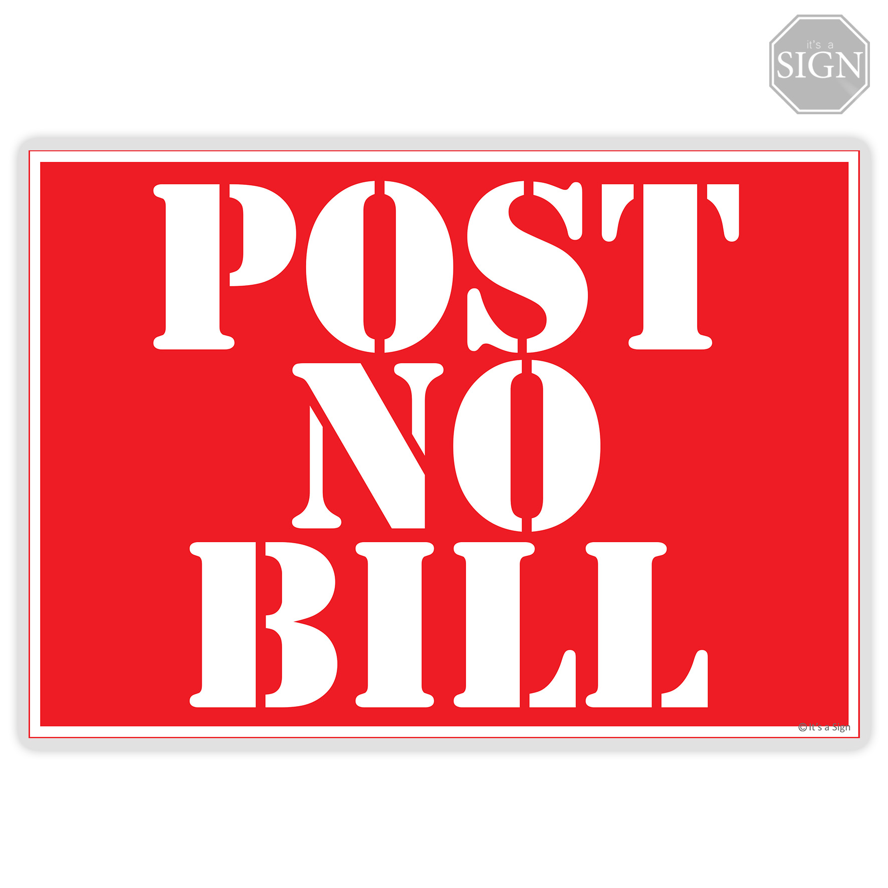 Post No Bill Sign - Laminated Signage - A4 Size | Lazada PH