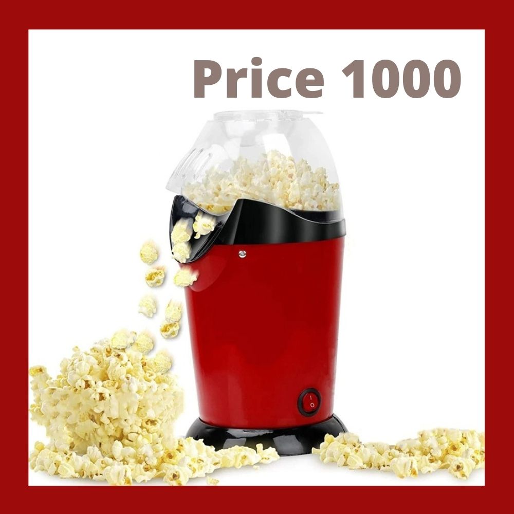 Air Popcorn Popper Maker, Mini Popcorn Machine, Hot Air Popcorn Popper