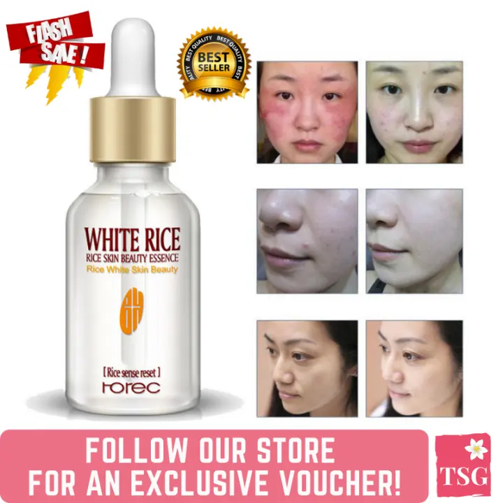 authentic rorec white rice serum