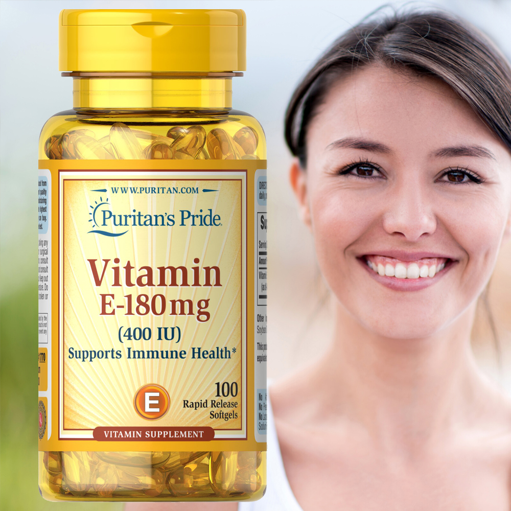 Puritan's Pride Vitamin E Synthetic 400iu 100 softgels review and price
