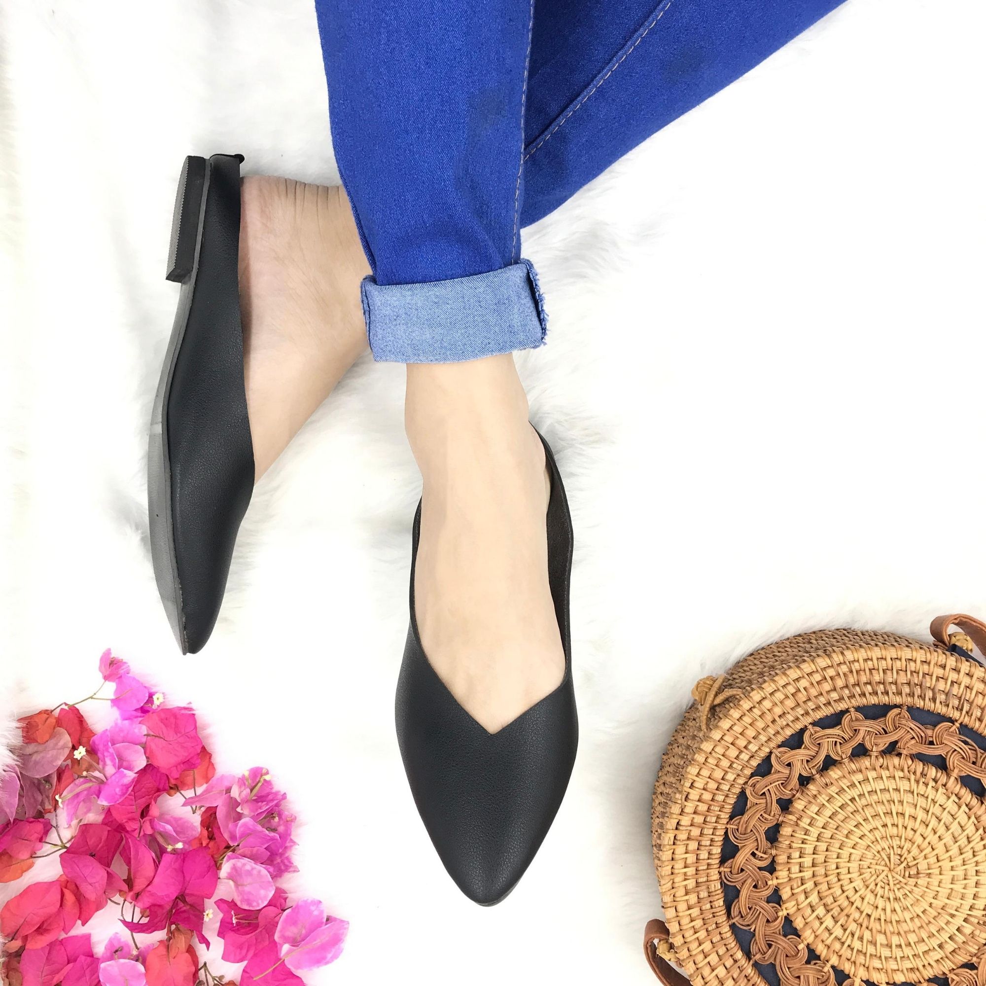 flat slip on shoes