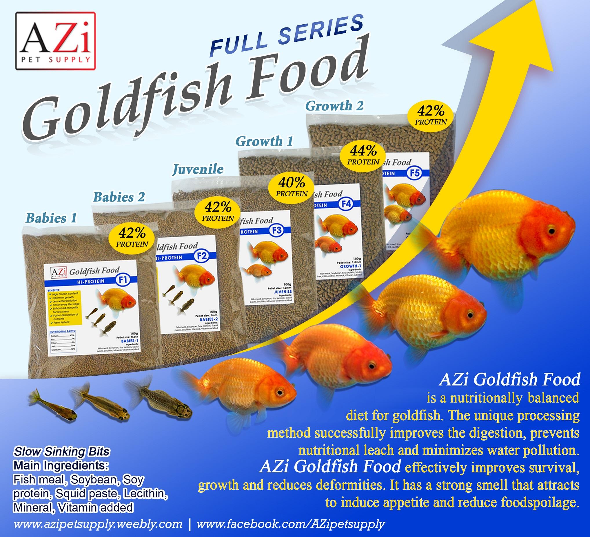 high fiber goldfish food