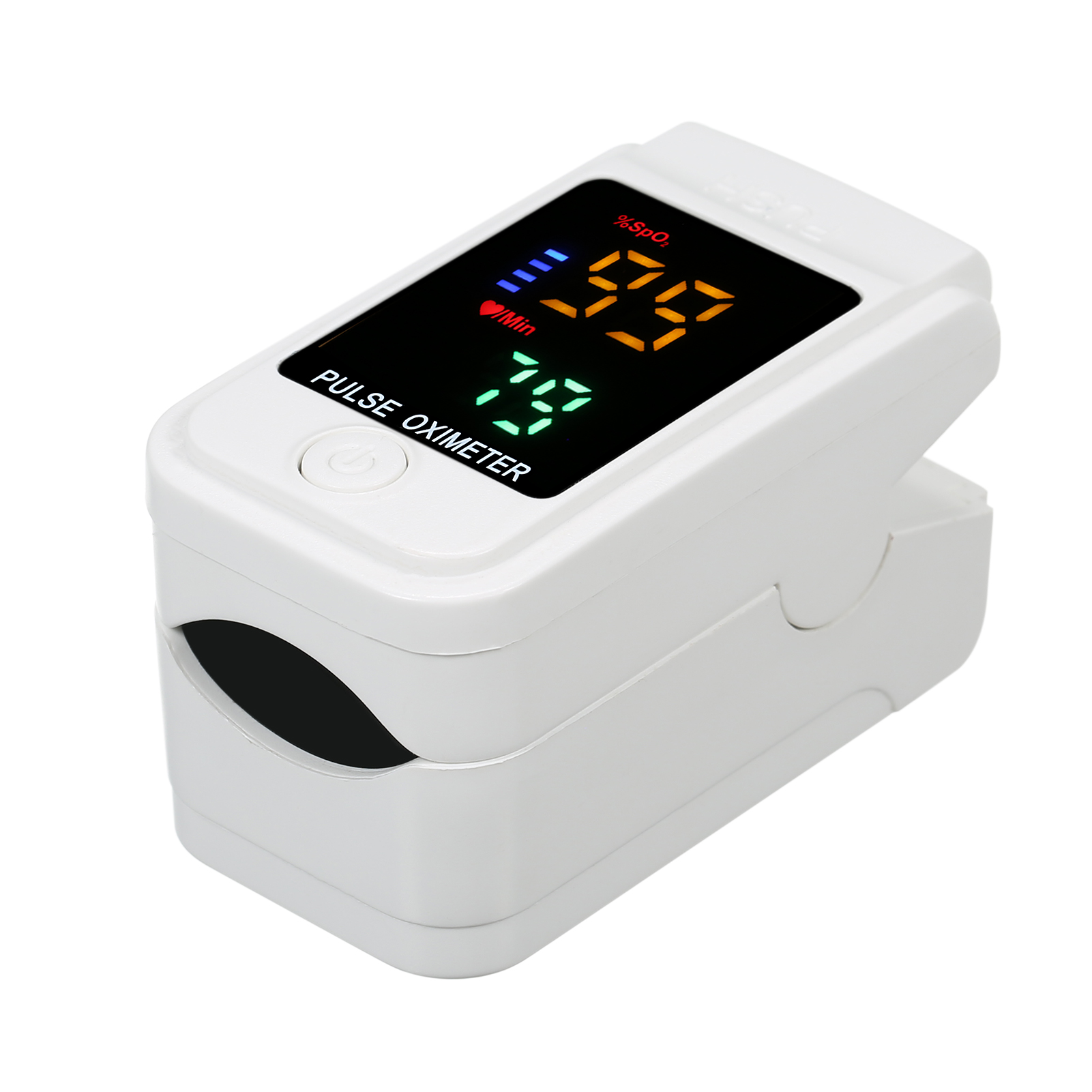 Fingertip Clip Pulse Oximeter L-ED Colorful Screen Display Mini SpO2 Monitor Oxygen Saturation Monitor Pulse Rate Measuring Mini Portable for Daily Use Healthy Care