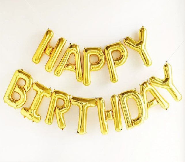 Tickle Happy Birthday Balloon 16 Inch Letter Alphabet Foil Balloon ...