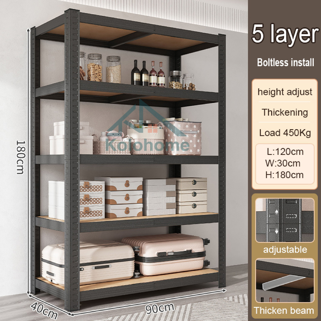 Boltless Rack Home Storage Rack Store Warehouse Rack 3/4/5/6 Layer