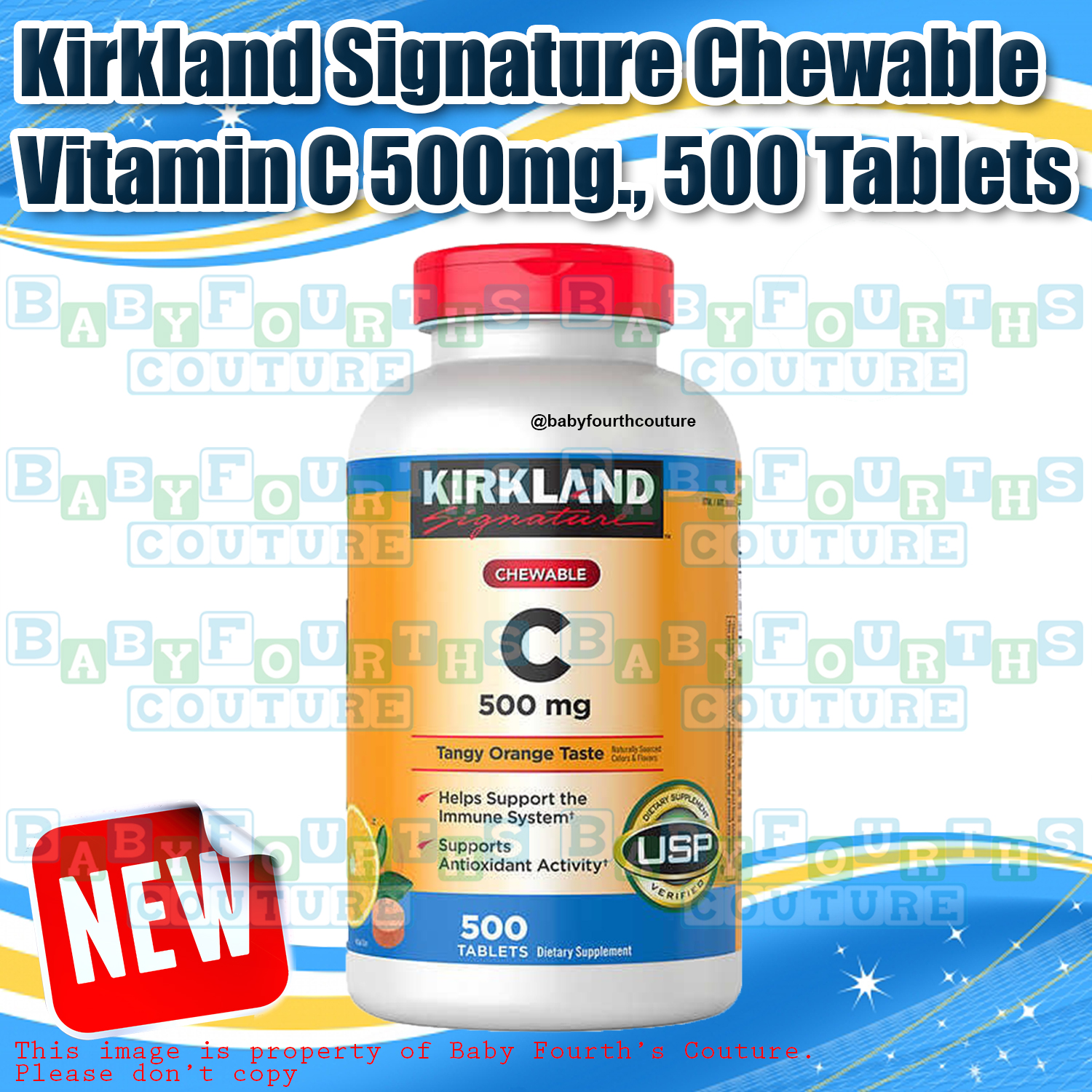 Kirkland Chewable Vitamin C 500 mg 500 Tablets Lazada PH