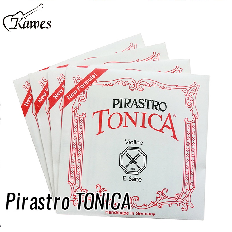 KAWES 4Pcs E/A/D/G String Chrome Steel Pirastro Tonica Violin Strings