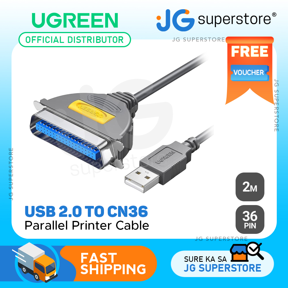 UGREEN USB 2.0 Male to IEEE1284 CN36 ‎12Mbps Parallel Printer Adapter ...