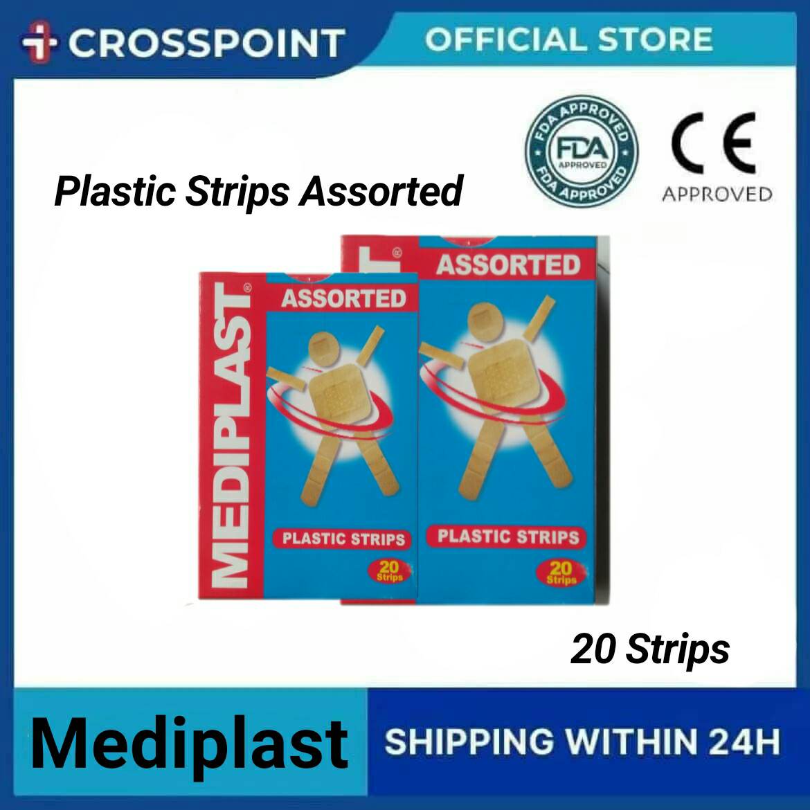 Crosspoint Mediplast Band Aid ( 20 STRIPS ) Lazada PH