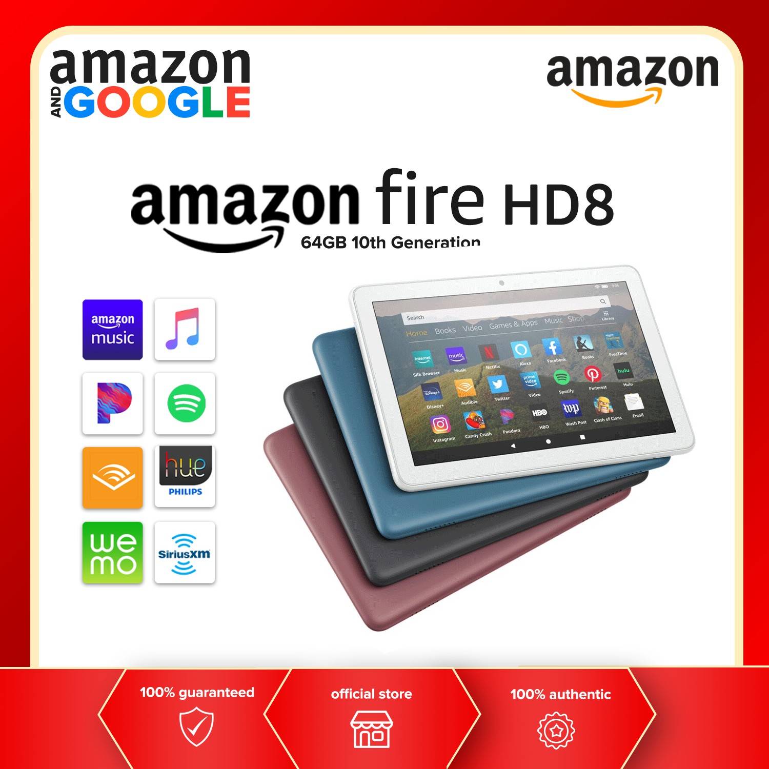 All-New  Fire HD 8 Tablet w Alexa 8 Display 32 64 GB 10th