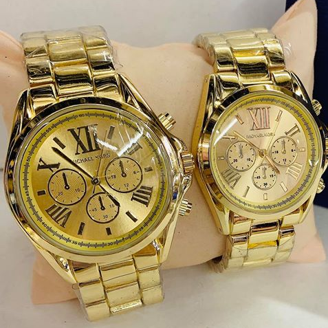 michael kors watch set men's and women's