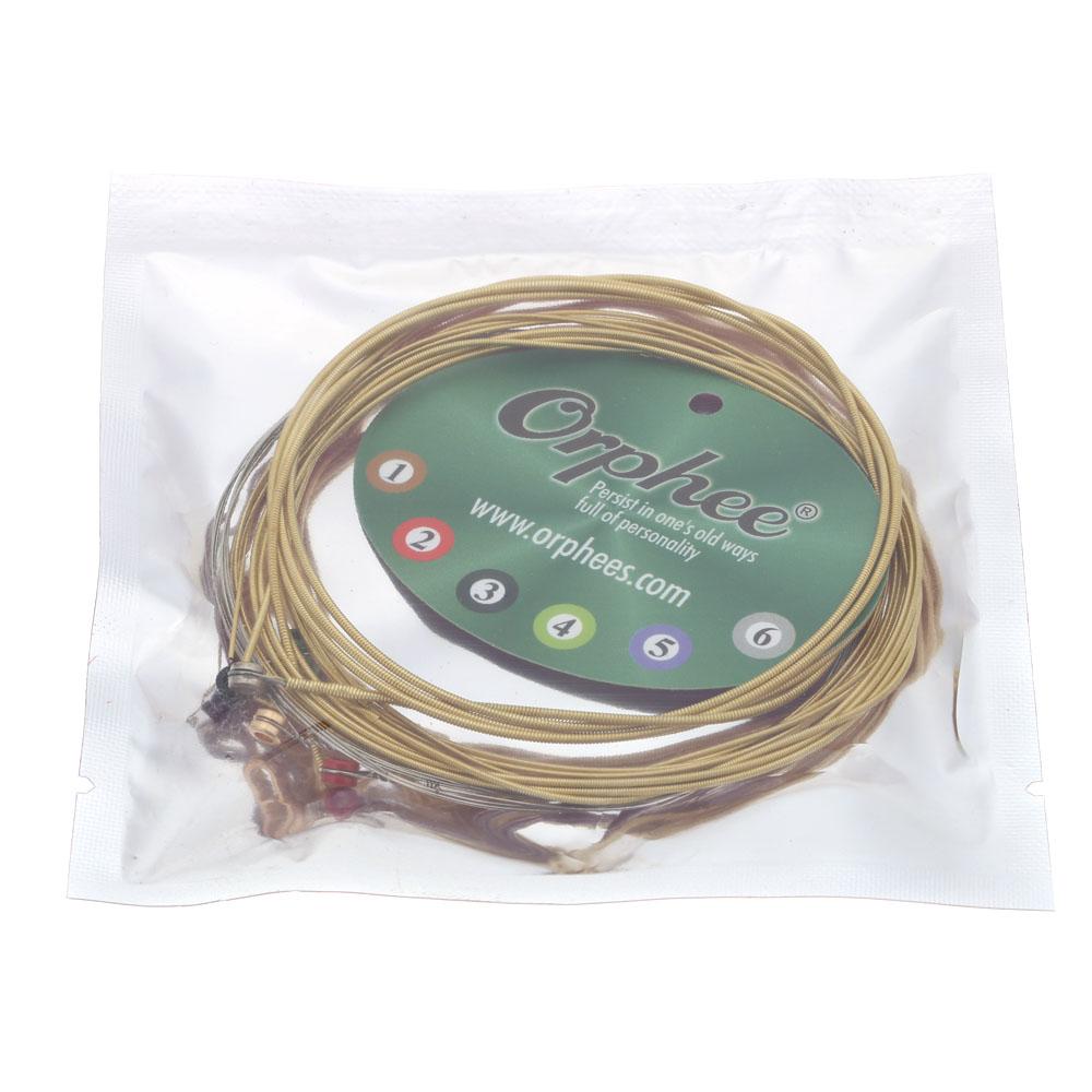 [okoogee]【Hot Sale】Orphee TX630 Acoustic Guitar Strings (.011-.052) 75/25 Phosphor Bronze