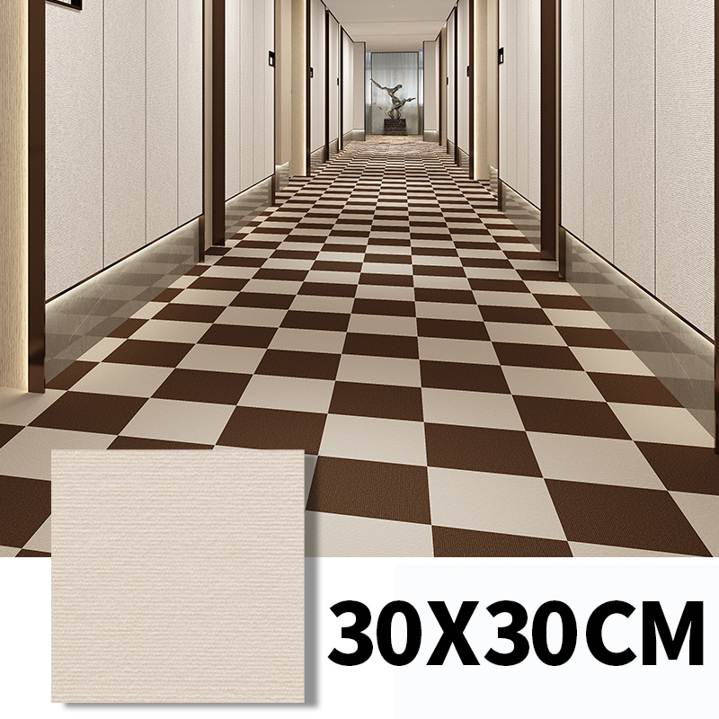 Selfadhesive tile floor mat carpet 30x30cm splicable office carpet living room bedroom multi