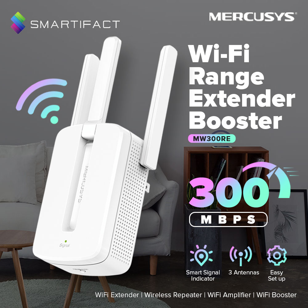 TP-Link Mercusys MW300RE 300Mbps Wi-Fi Range Extender WiFi