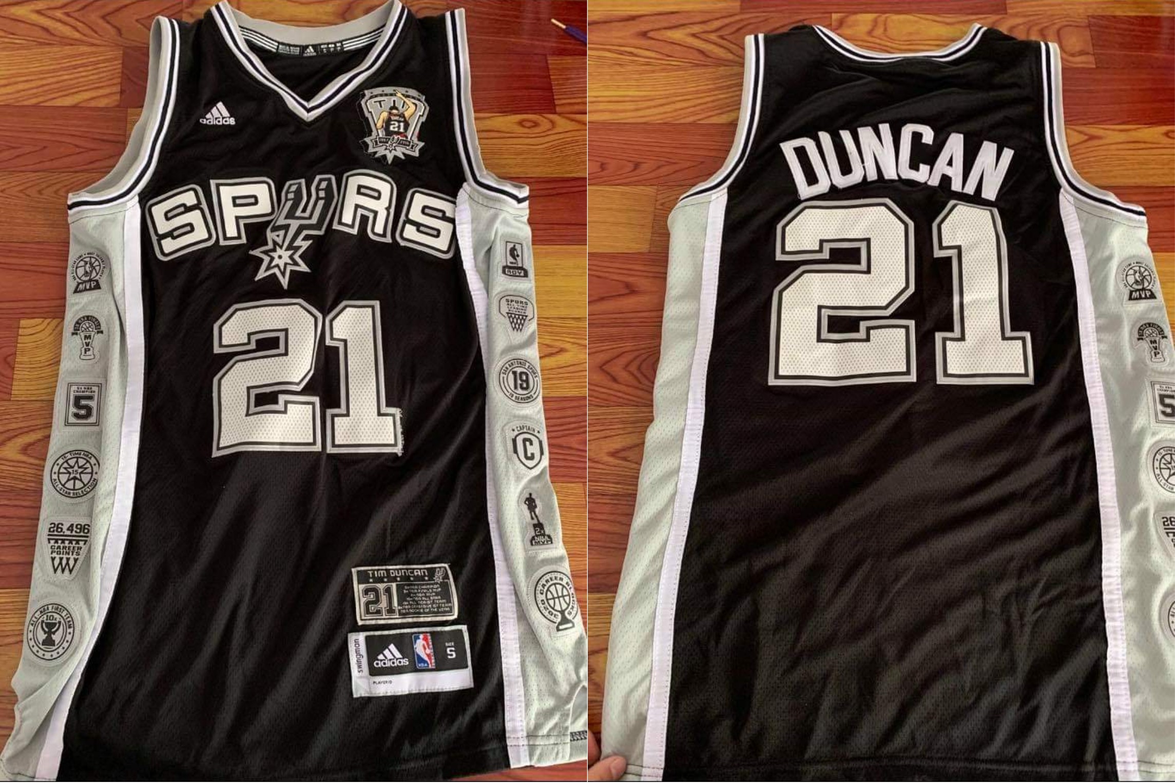 tim duncan commemorative jersey