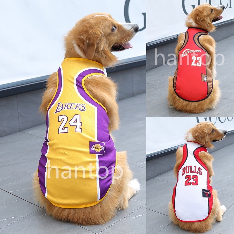 Pet Summer Vest T-shirt Dog Clothes Basketball Number Jersey Golden  Retriever Bulldog Pets Clothing Dogs Costume For Large Dog - Dog Vests -  AliExpress