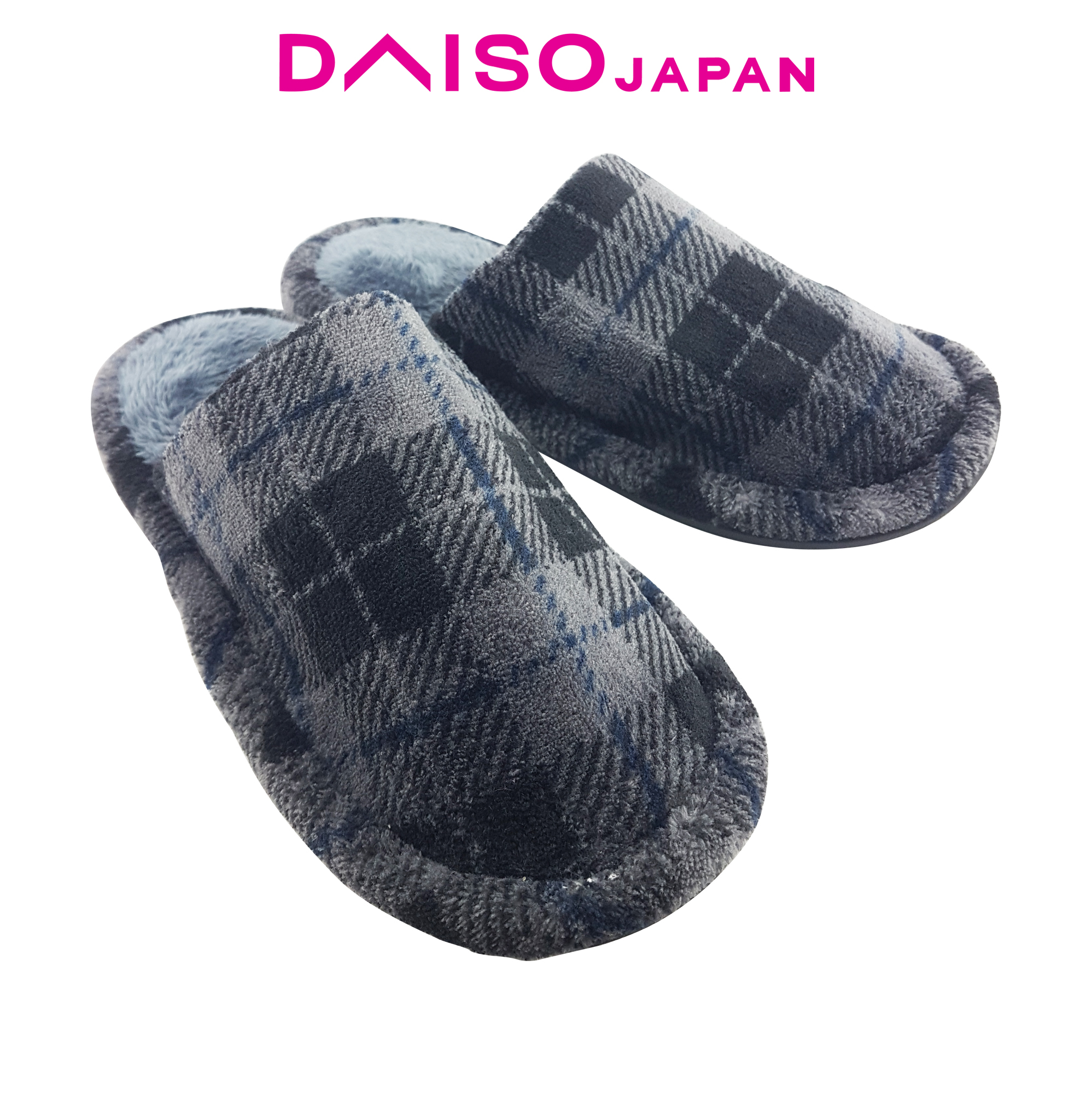 Daiso Plaid Indoor Slippers 26CM 27.5CM Lazada PH