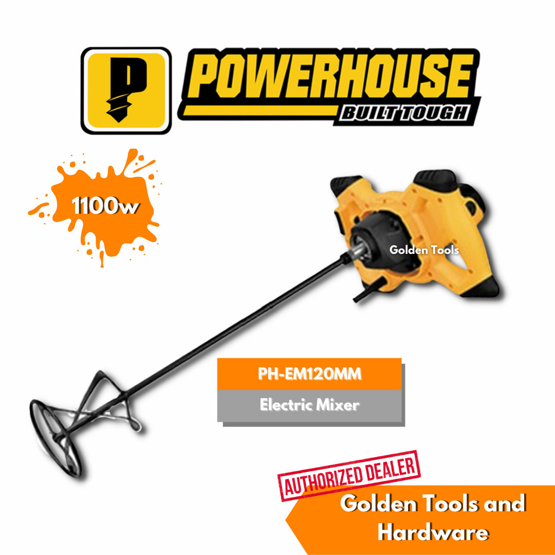 POWERHOUSE PHEM120MM Electric Mixer 1100W [GOLDEN PPT] Lazada PH