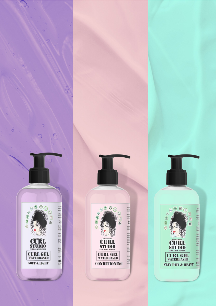 CGM Curl Studio waterbased curl enhancing styling conditioning gels ...