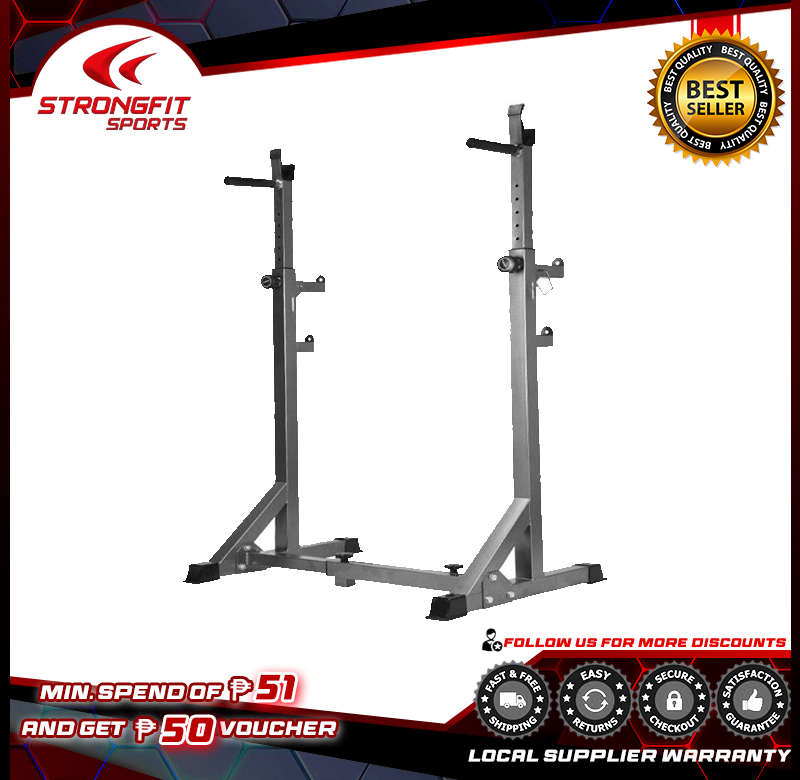 Strongfit Squat Rack Stands Adjustable Squat Barbell Bar Support