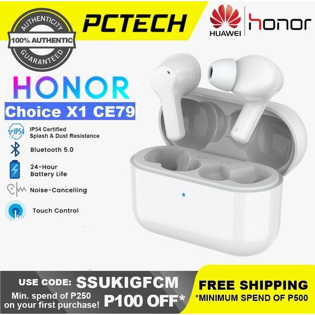 ORIGINAL Honor Choice X1 CE79 TWS True Wireless Earbuds Dualmic Noise