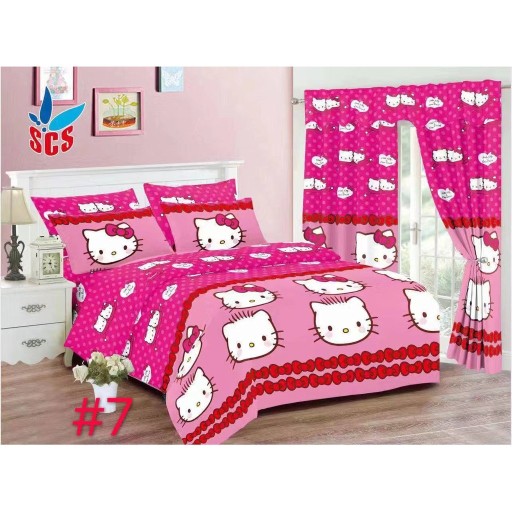NEW SCS HELLO KITTY BED SHEET 3IN1 4IN1 6IN1 Lazada PH
