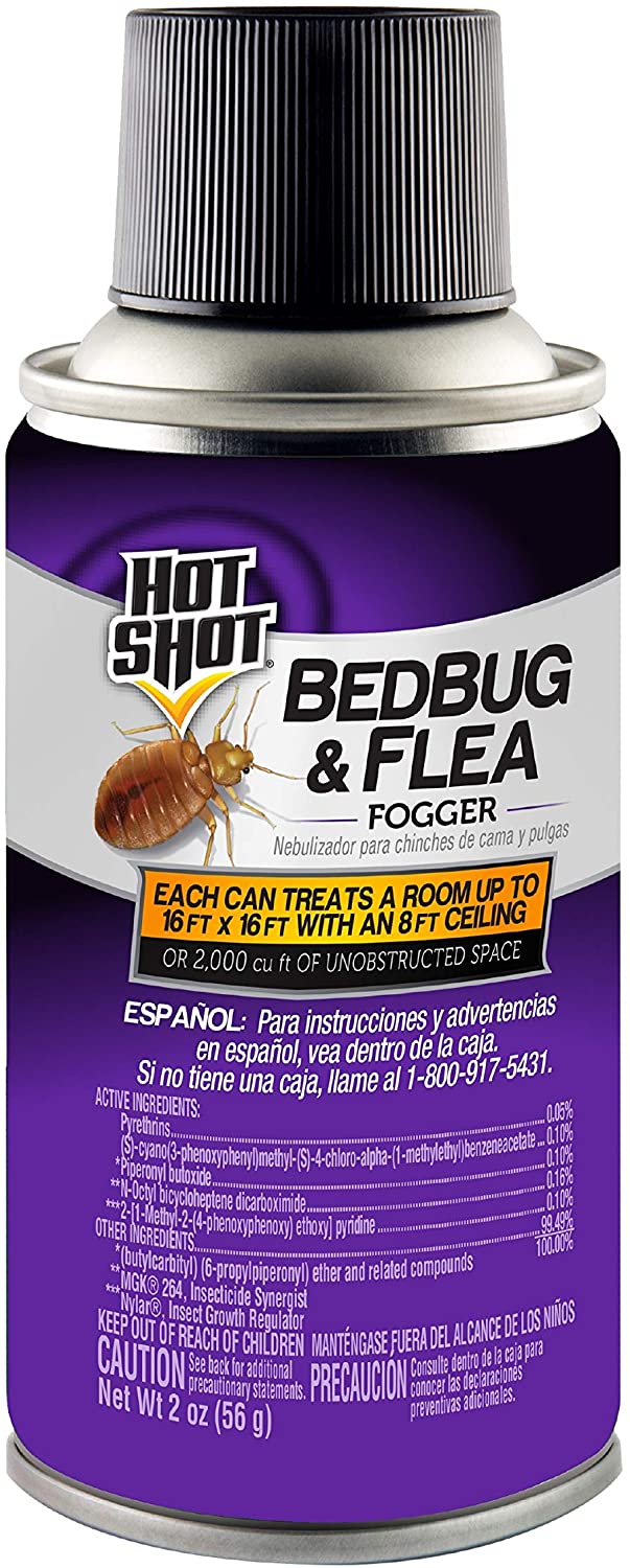 Bed bug and Flea Killer Hotshot Fogger, PREMIUM product, 1 Can 2oz