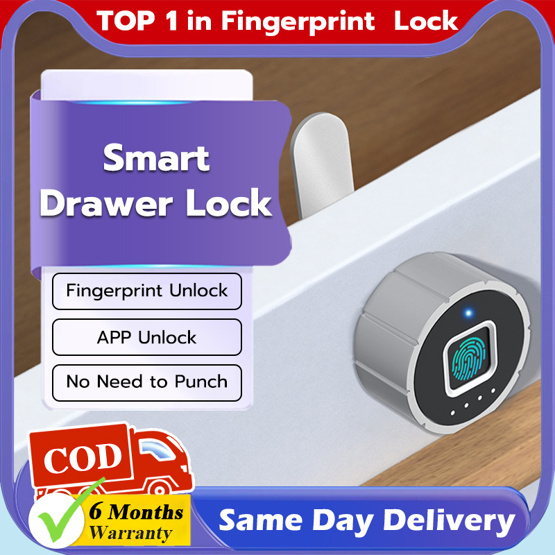 eLinkSmart Fingerprint Cable Lock, 3.6 Long Shackle Small Keyless Biometric Wat