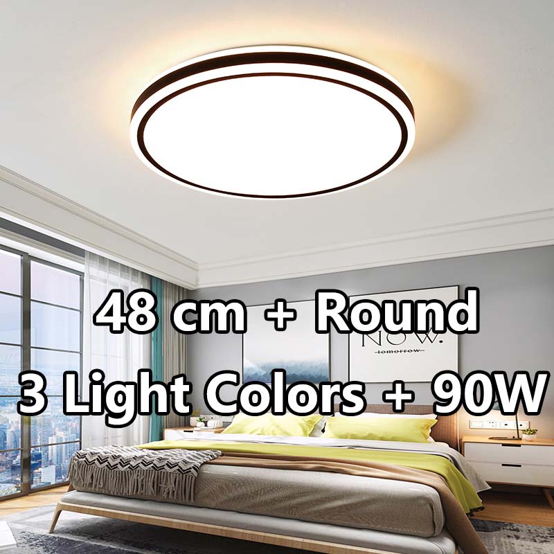 TEP Smart Tri-Color Ceiling Light Modern Minimalist Style LED 50cm 90W ...