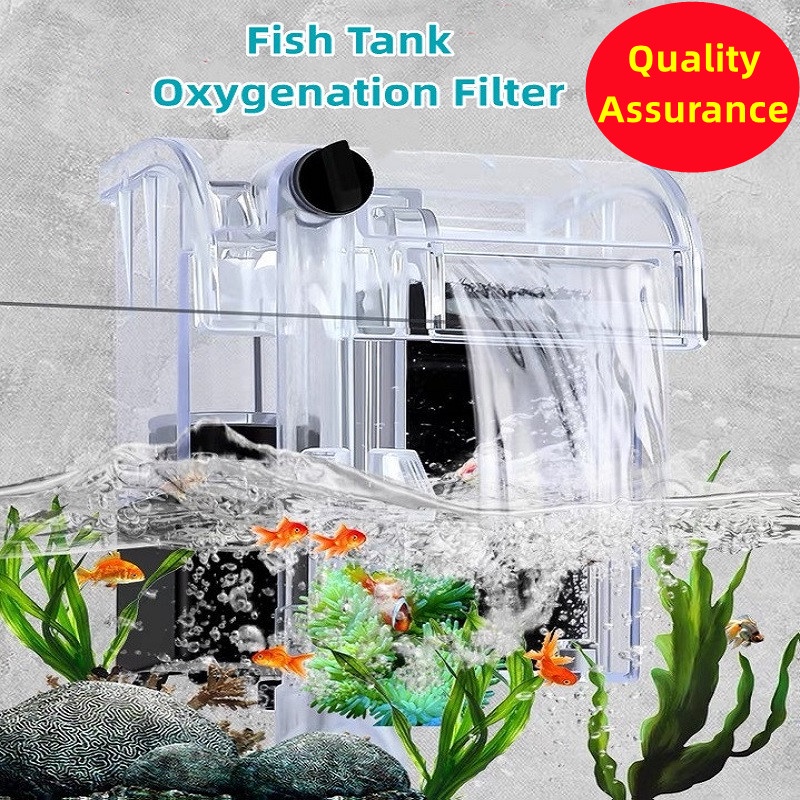 Fish tank filter aquarium Mini External hang on filter Low Power mute ...