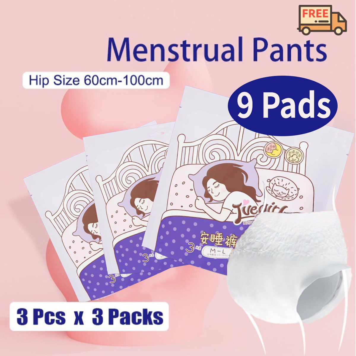 Whisper Disposable Underwear for Adult Women Disper for Period Ultra Thin  Breathable Sanitary Napkin 6 Pieces/ Pack - AliExpress