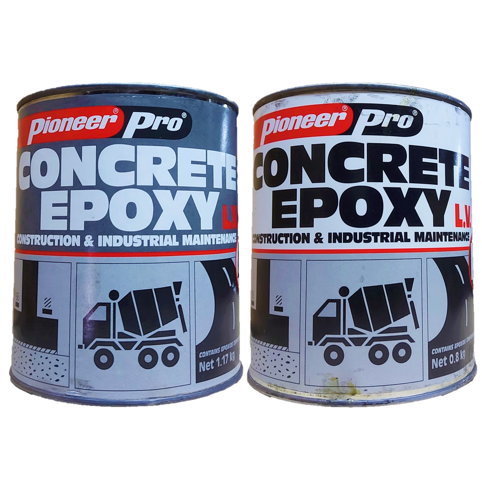 Pioneer Pro Concrete Epoxy High Viscosity or Low Viscosity 1L Quart