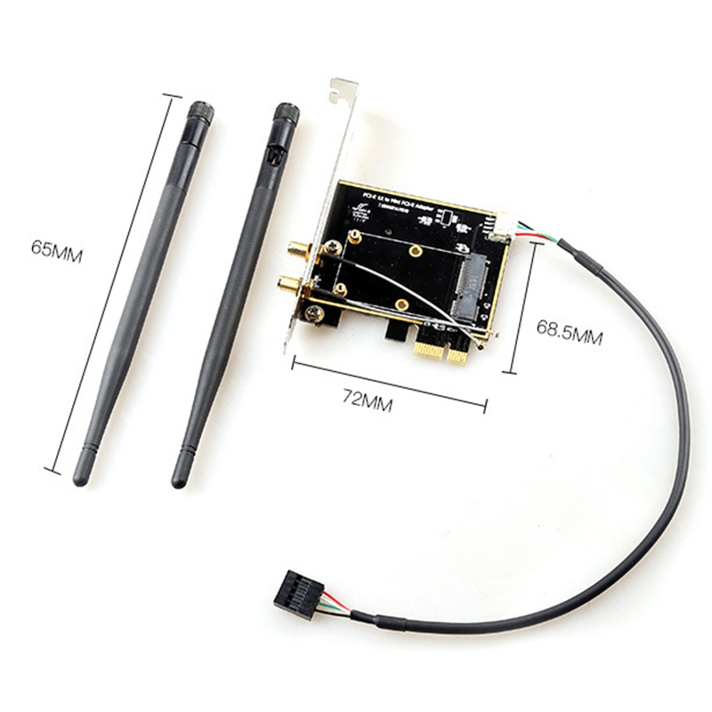MINI PCIE Desktop Wifi Adapter PCIE X1 Wireless WiFi Network Adapter