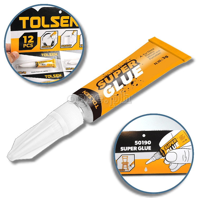 Tolsen 50190 Super Glue 3 Gms 12 Pack Lazada PH