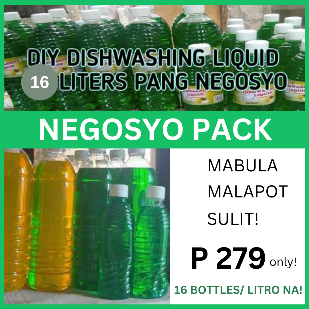 NEGOSYO PACK! DIY Dishwashing Liquid Make 16 Bottles/16 Liters Lazada PH