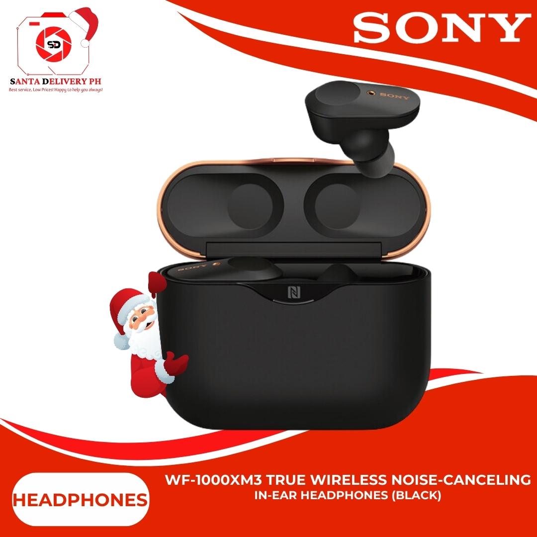 Black Sony WF-1000XM3 True Wireless Noise Canceling Earphones