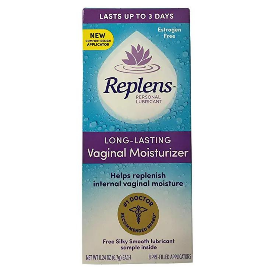 Replens Long-Lasting Vaginal Feminine Moisturizer (8 Prefilled ...