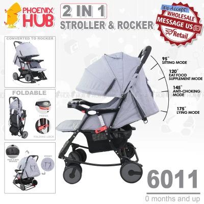 Phoenix Hub 6011 Baby Stroller Rocker Pocket Travel Stroller Folding Convertible Pockit Stroller