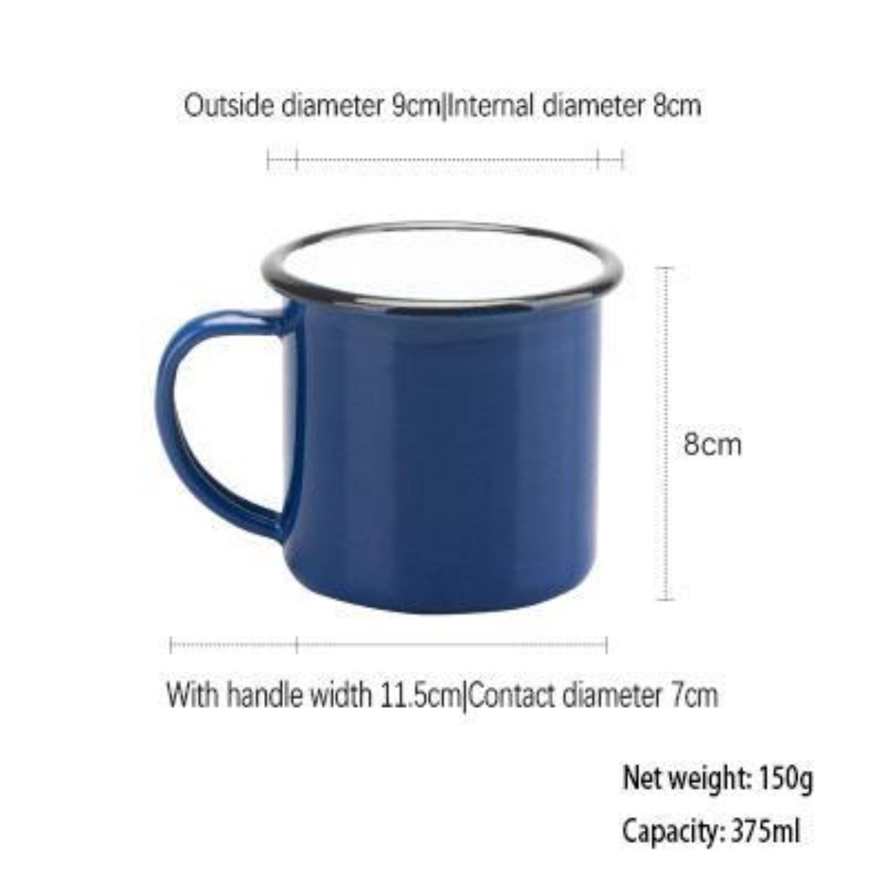 Coffee Tea Cup Nostalgic Creative Vintage Enamel Drinkware Coffee Cups