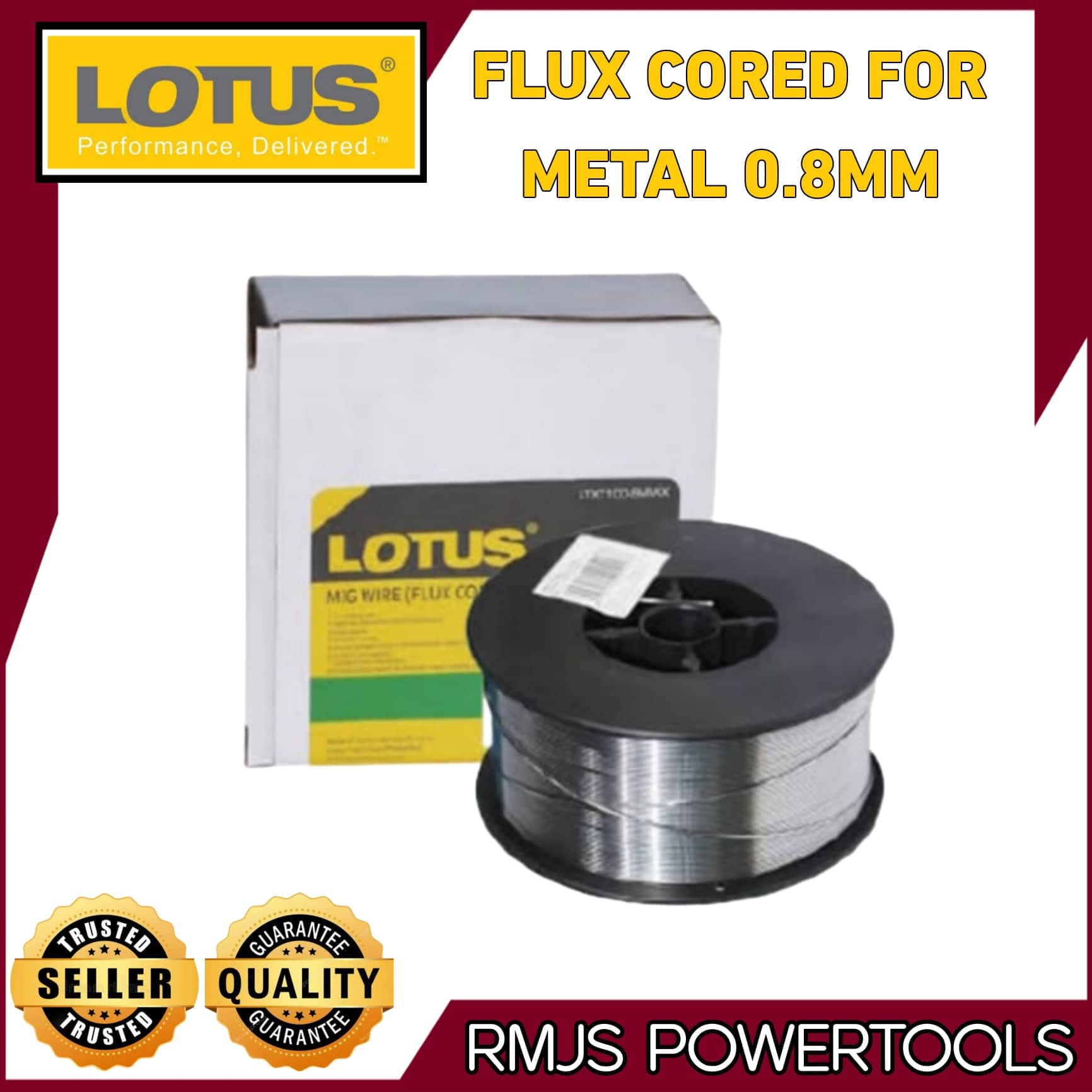 LOTUS 0.8MM / GREENFIELD 0.9MM Wire Flux Cored for Metal MIG Welding ...