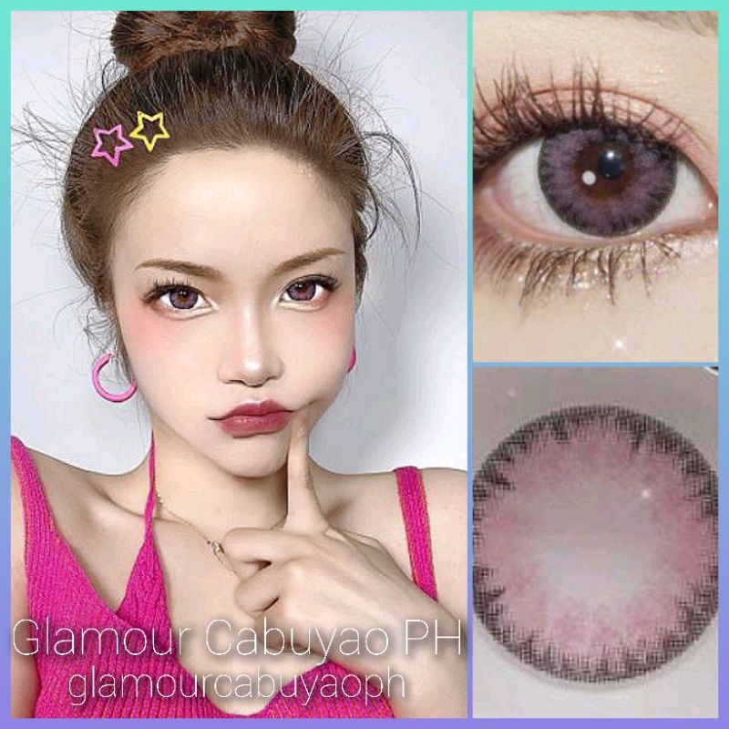 Mojito Purple Doll Eye Contact Lens With Solution And Case 14.50mm ...