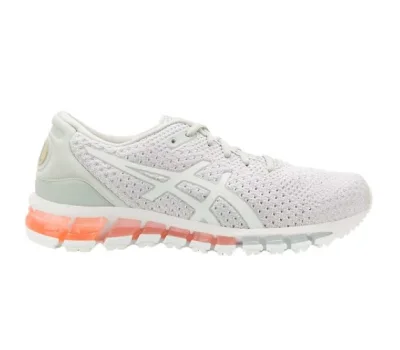 Asics Gel-Quantum 360 Knit 2 Women Running Shoes (Glacier Grey/Seashell Pink/White)