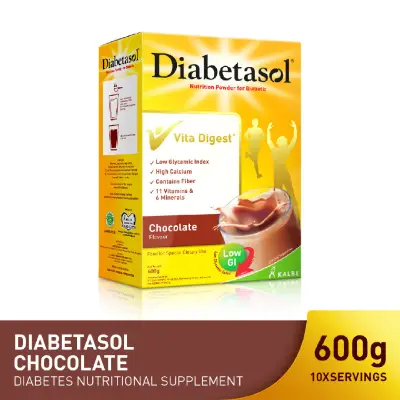 Diabetasol Chocolate 600g (Nutritional Formula drink for Diabetic)