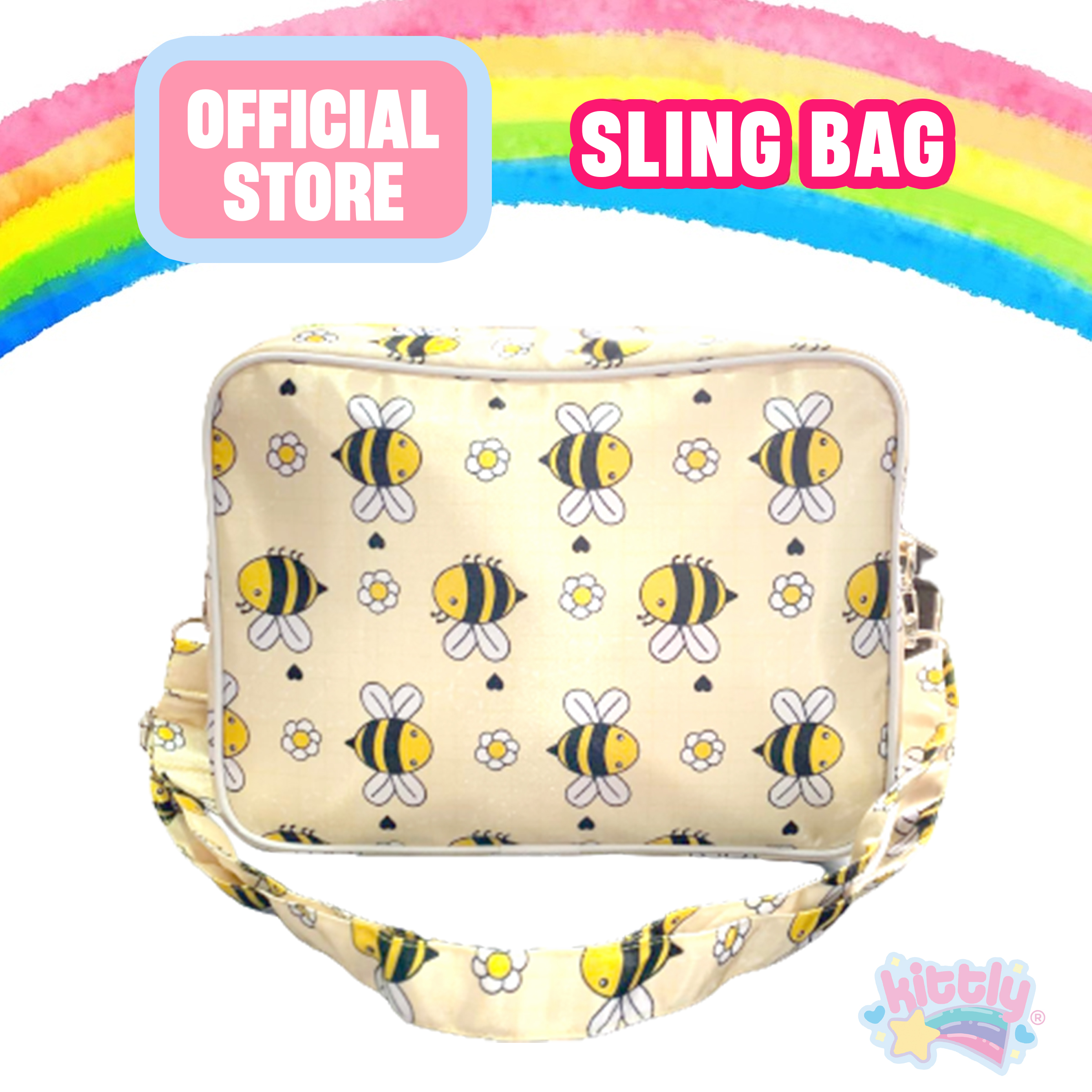 KITTLY Regular Sling Bags Spacious Printed With Pocket Inside Sling Bag Lazada PH