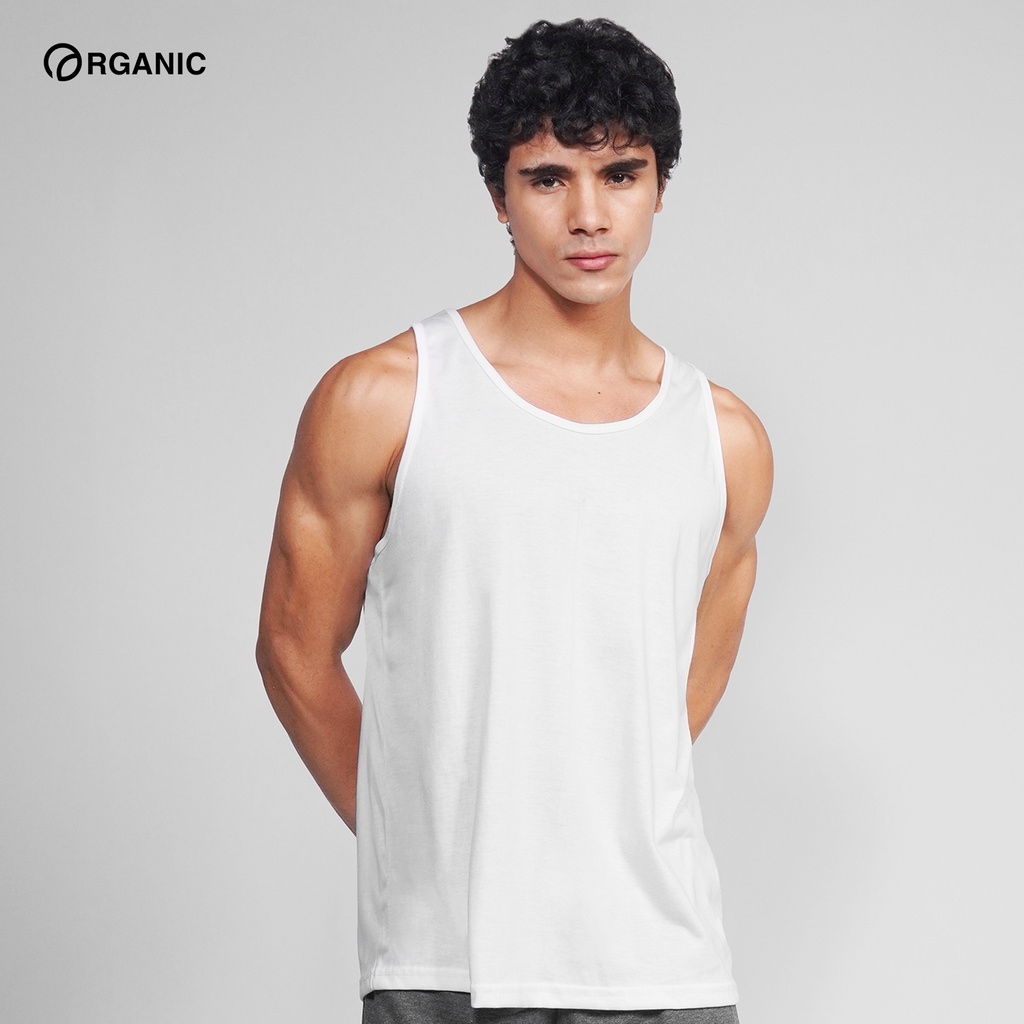 Organic Cotton Sando for Men Tops Shirt Tank Sleeveless Korean Top Workout  clothes Summer Outfit