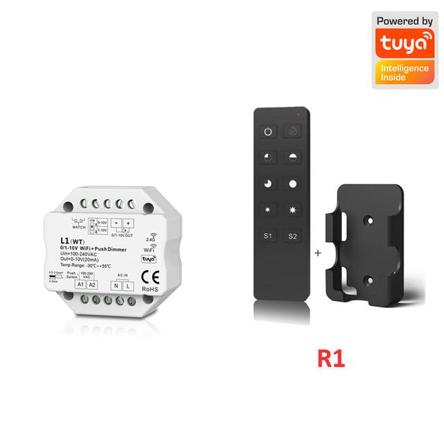 0/1-10V WiFi + RF + Push Dimmer L1(WT)