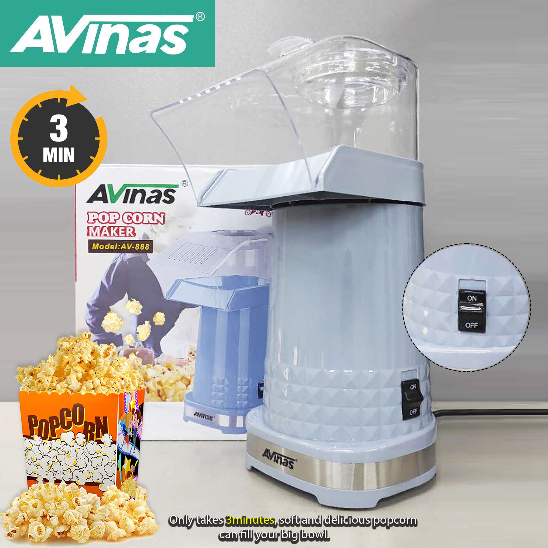 1200w popcorn maker machine 98% super