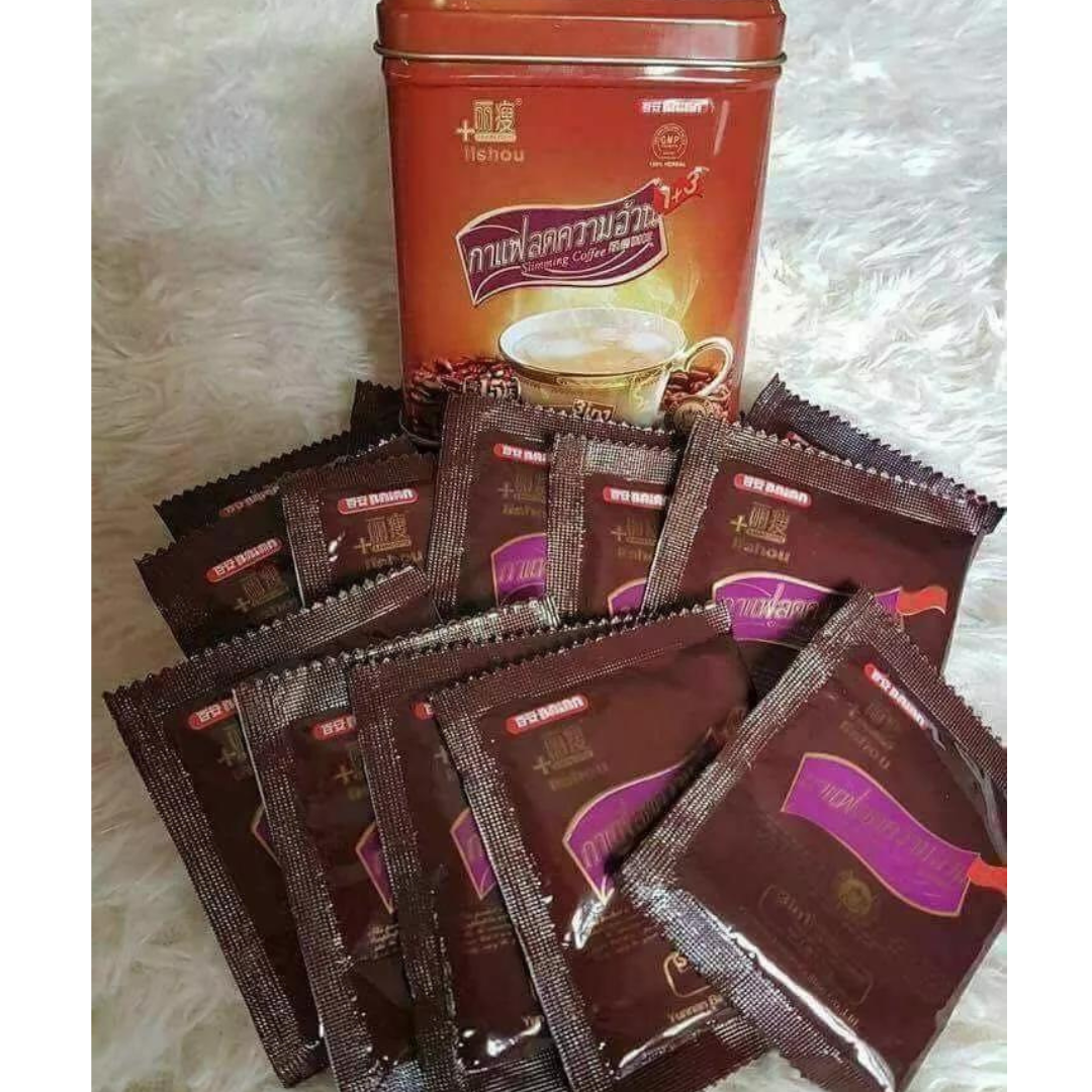 ☕ LISHOU ORIGINAL 2022 SLIMMING COFFEE 3IN1 Instant Coffee 15 sachets