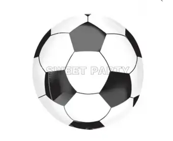 Global 18 Inches Round Ins Style Sports Theme Football Party